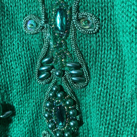 Vintage CP Collection Hand Beaded Sweater Size M - Picture 3 of 6